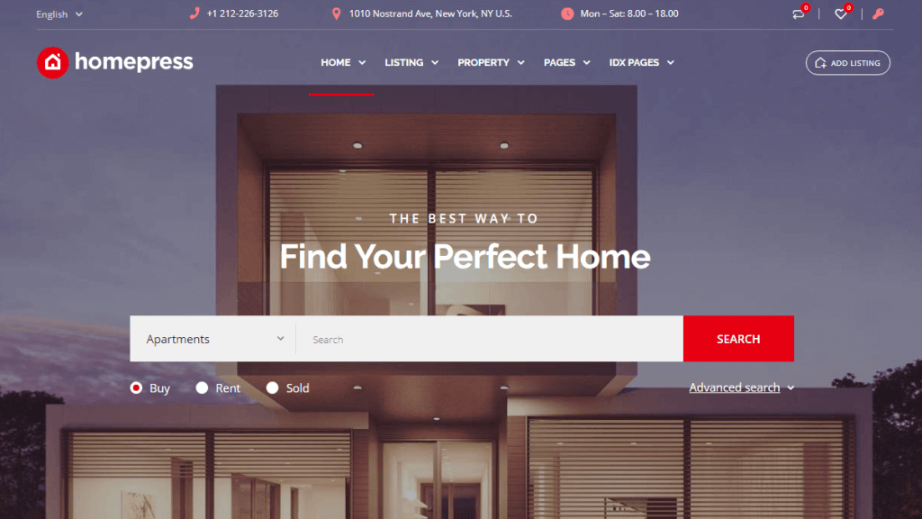 Real Estate website